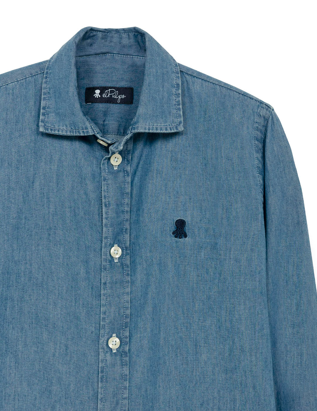 DARK BASIC INDIGO BOYS SHIRT