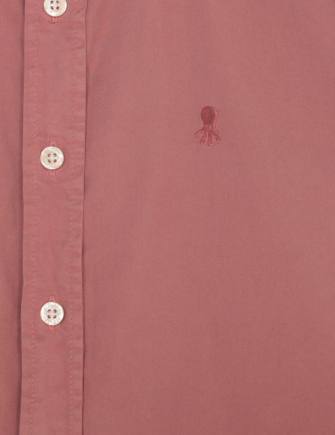 BOYS SHIRT WITH TONE-TONE LOGO IN BLUSH WASHED TWILL