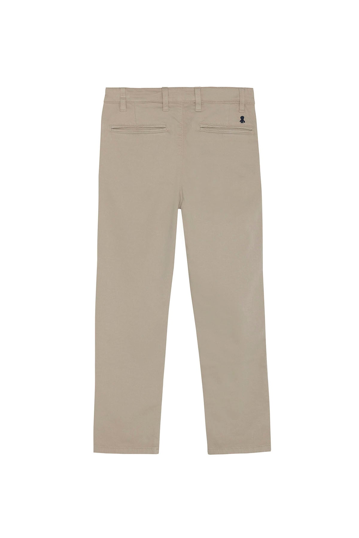 BOY'S BEIGE SATIN CHINO PANTS