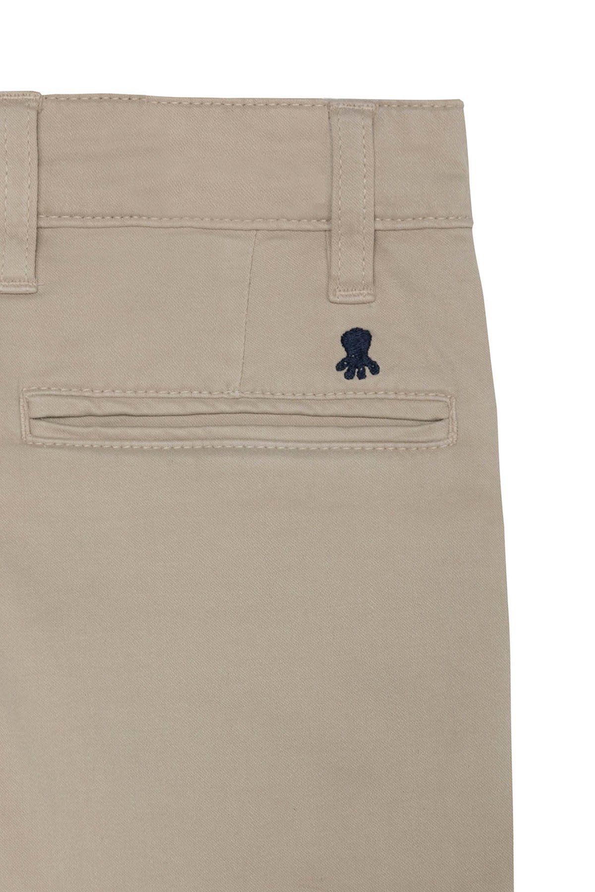 BOY'S BEIGE SATIN CHINO PANTS