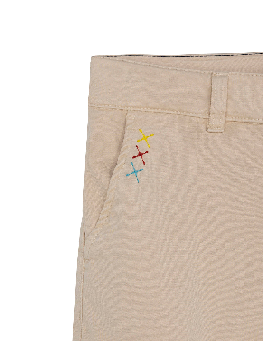 BOY'S CARGO PANTS WITH BEIGE PLATE