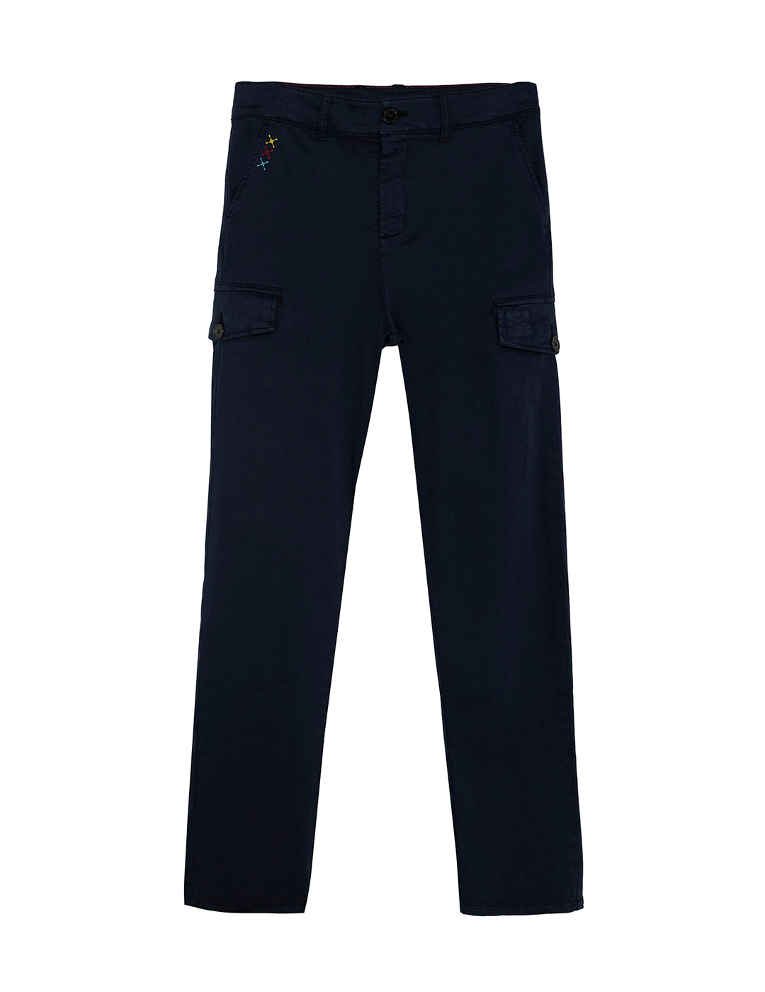 BOY'S CARGO PANTS WITH NAVY BLUE FLAP