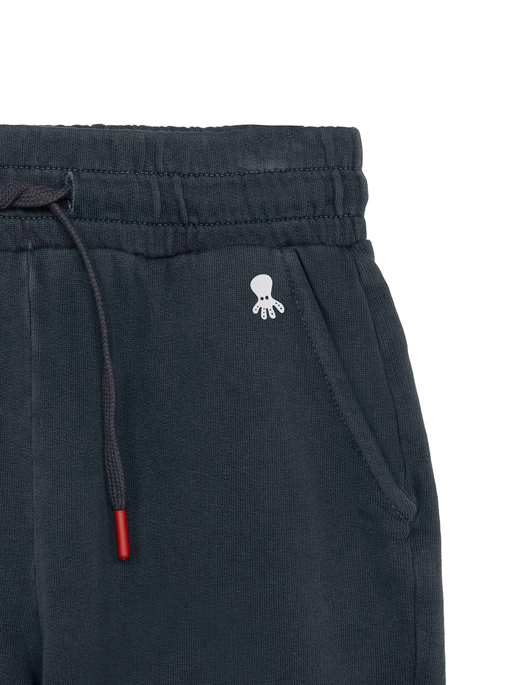 BERMUDA NIÑO JOGGER FELPA ESTAMPADO AZUL MARINO