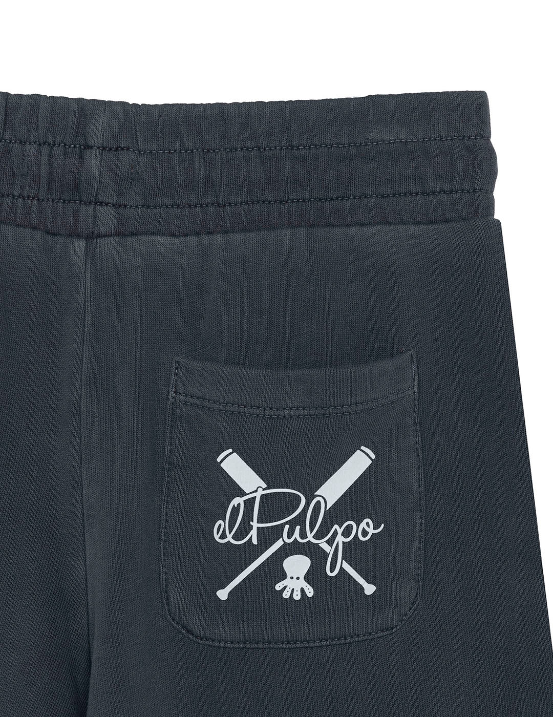 BERMUDA MASCULINA JOGGER FLEECE ESTAMPADA AZUL MARINHO