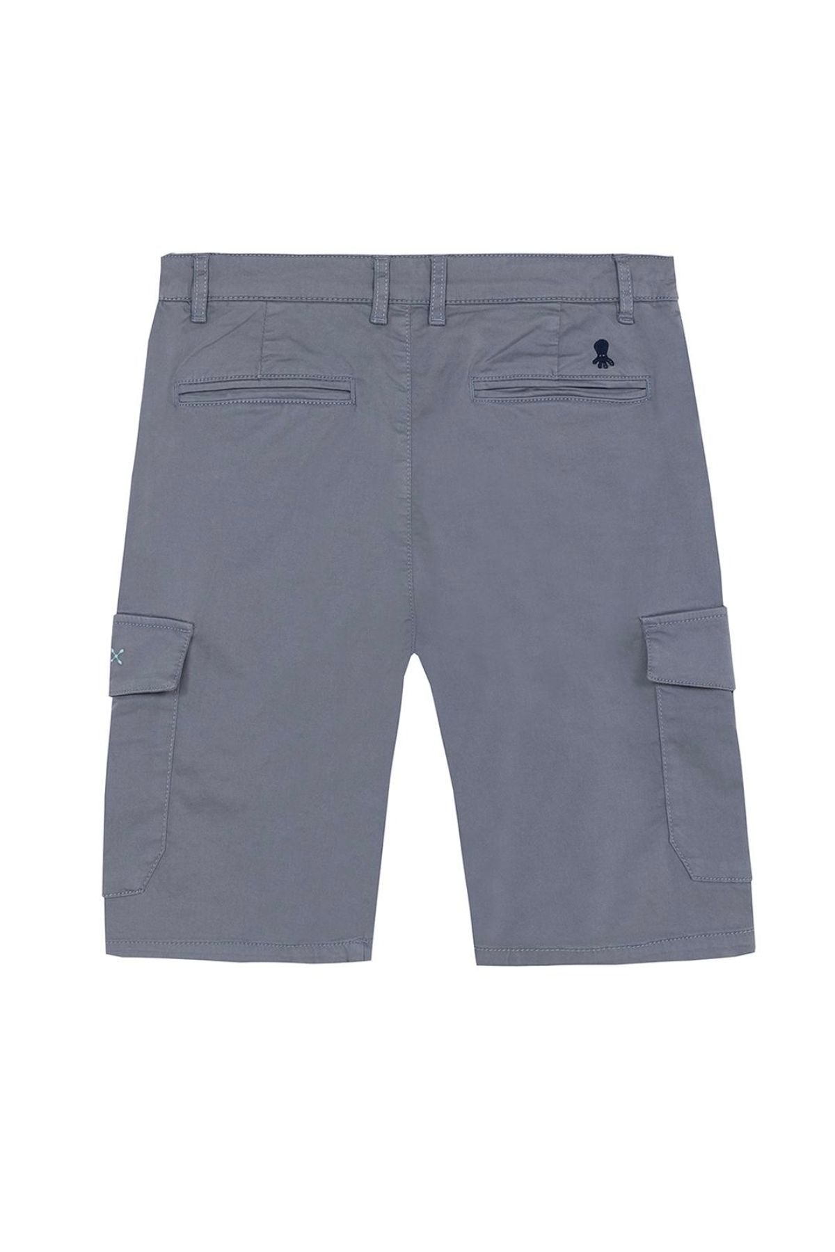 BERMUDA NIÑO PATCH CARGO AZUL LAVANDA