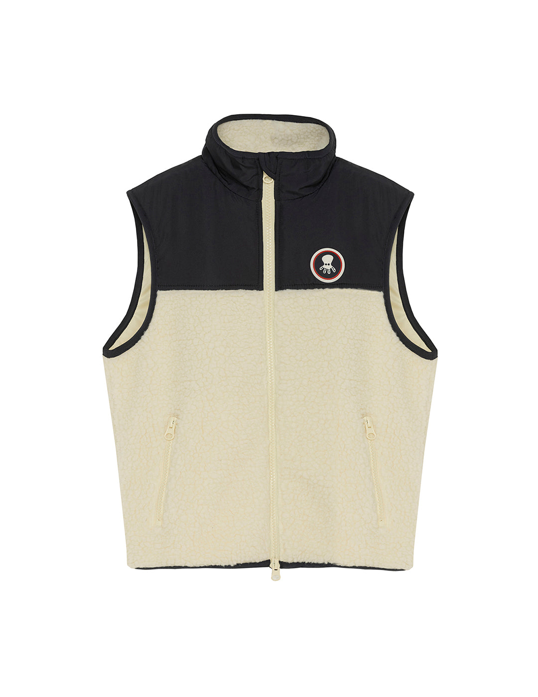 NIZA OFF-WHITE FLEECE LINING BOY'S VEST