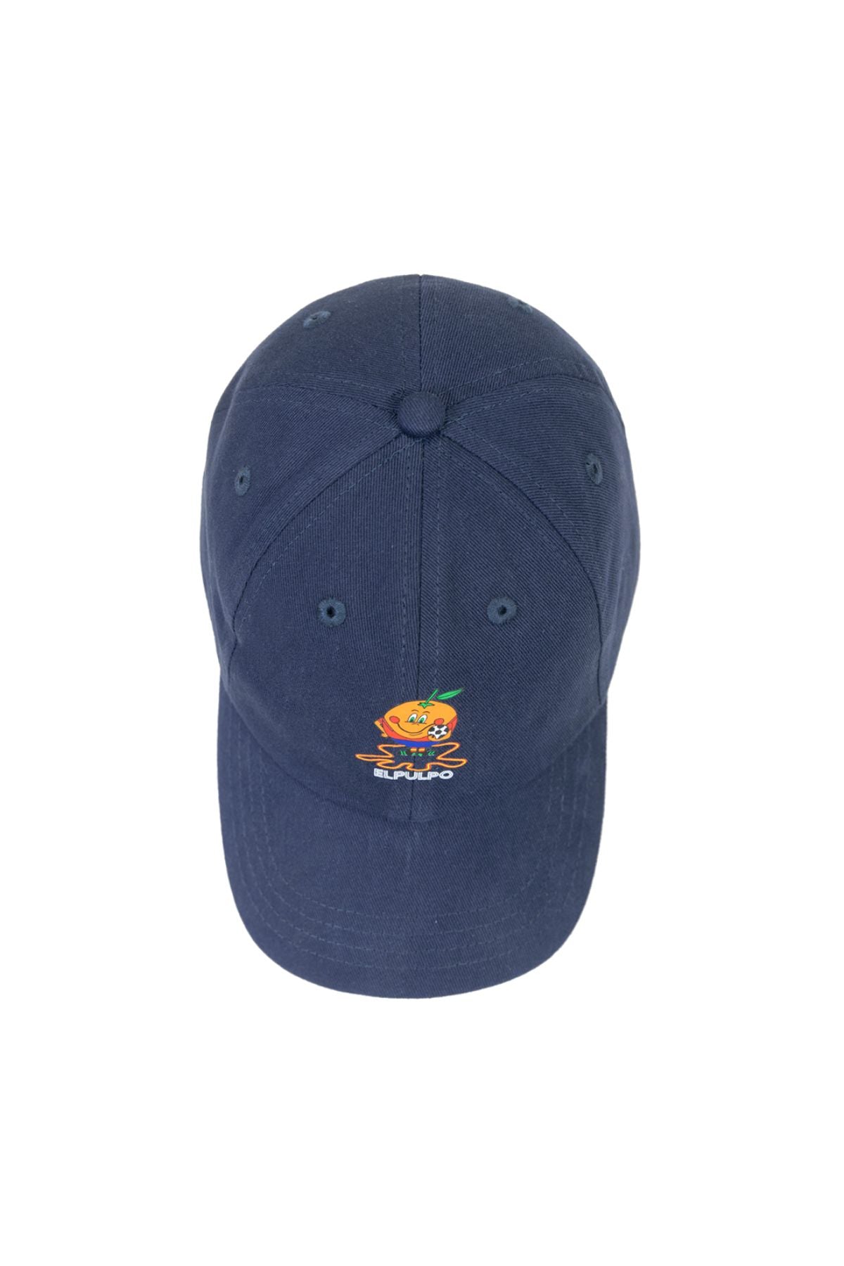 GORRA NIÑO LAVADA ESTAMPADO ELPULPO Y NARANJITO AZUL MARINO DELAVÉ
