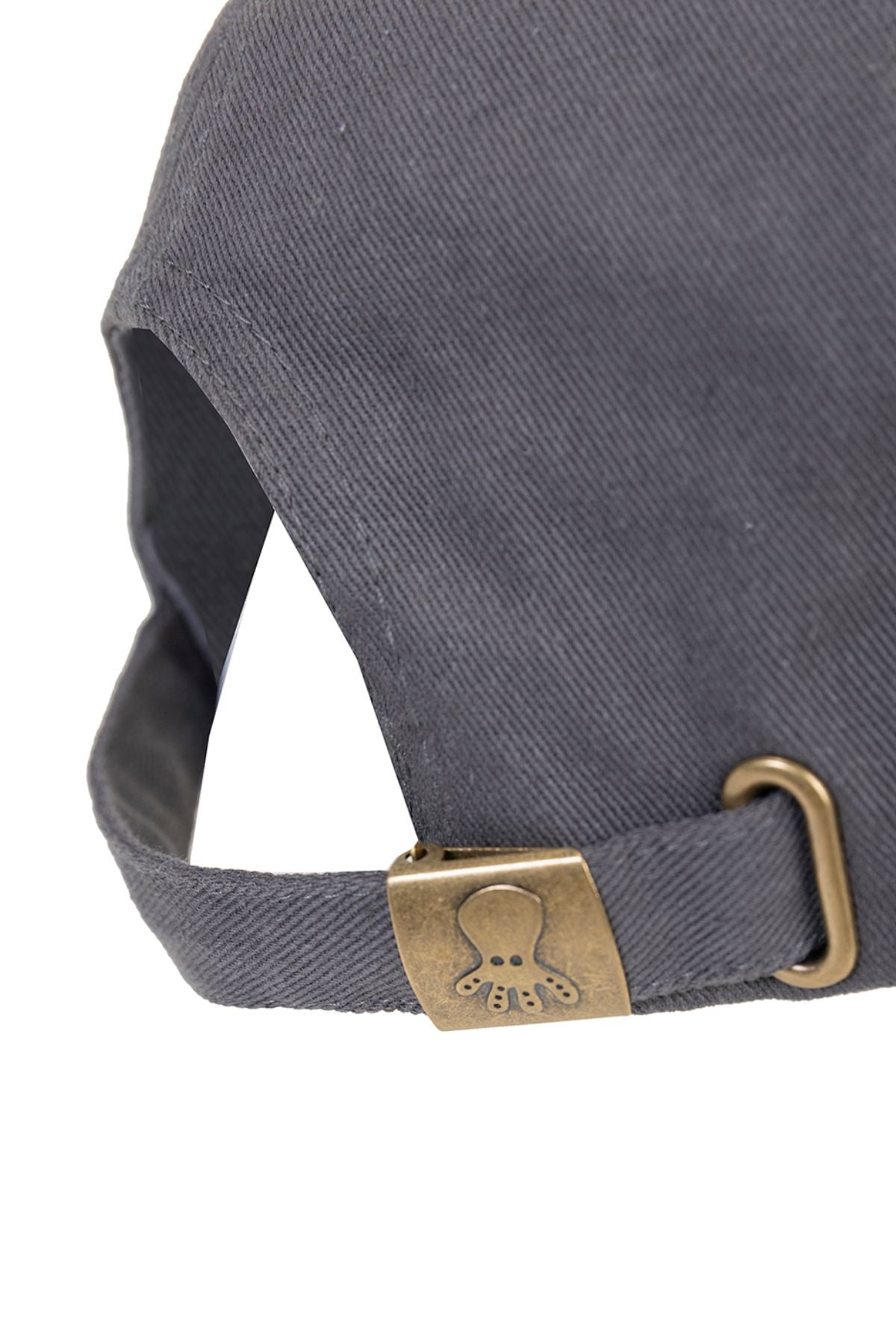 WASHED CHILDREN'S CAP WITH OCTOPUS AND ORANGE CHARCOAL PRINT