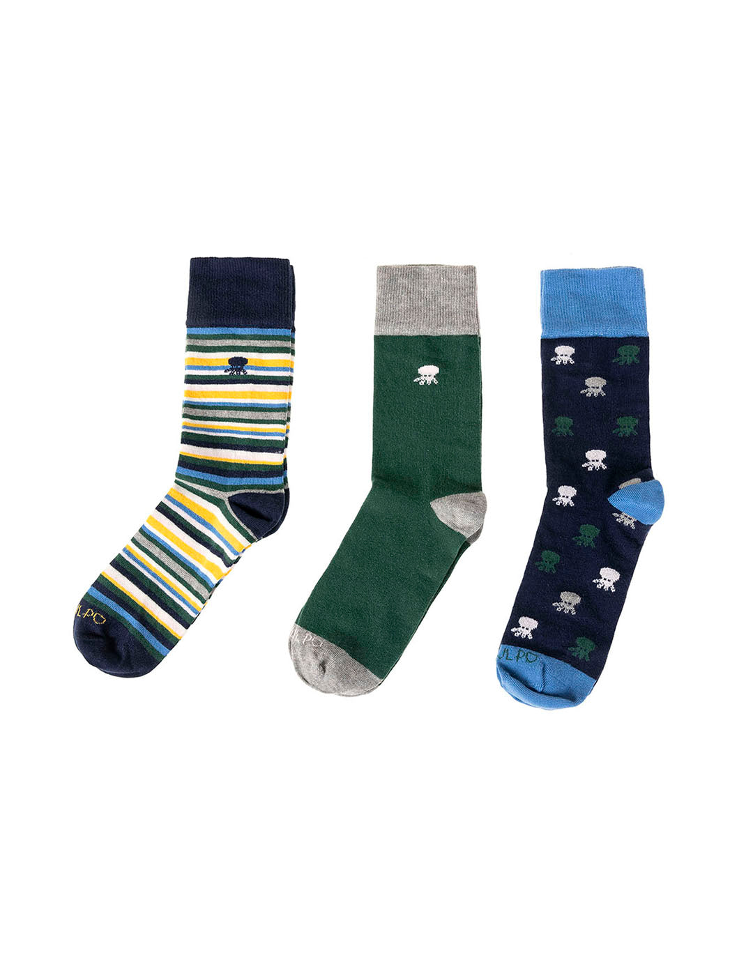 BLUE MOUNTAIN MULTICOLOR SOCKS KIDS PACK