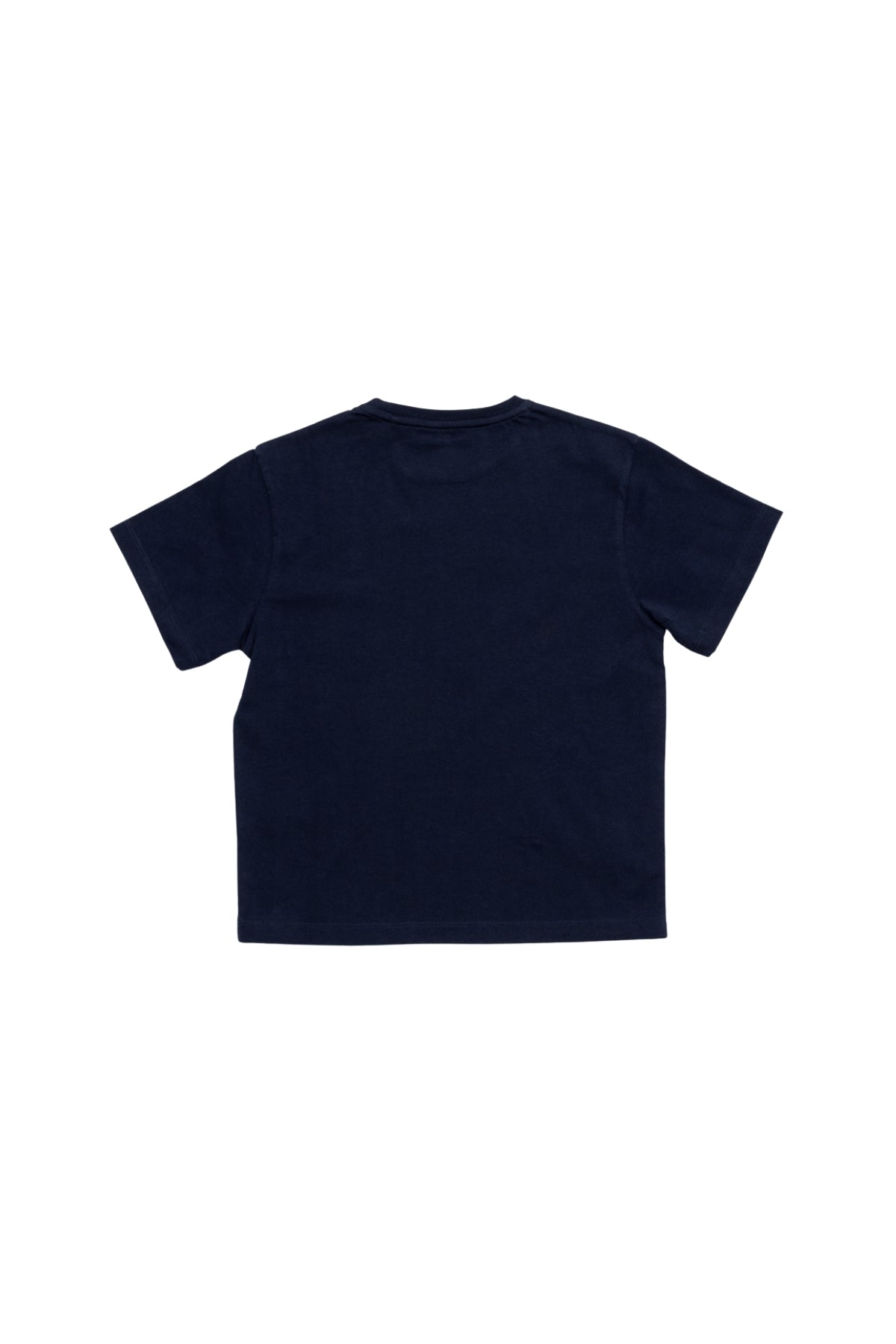 CAMISETA NIÑO BORDADO LOGO CONTRASTE AZUL MARINO