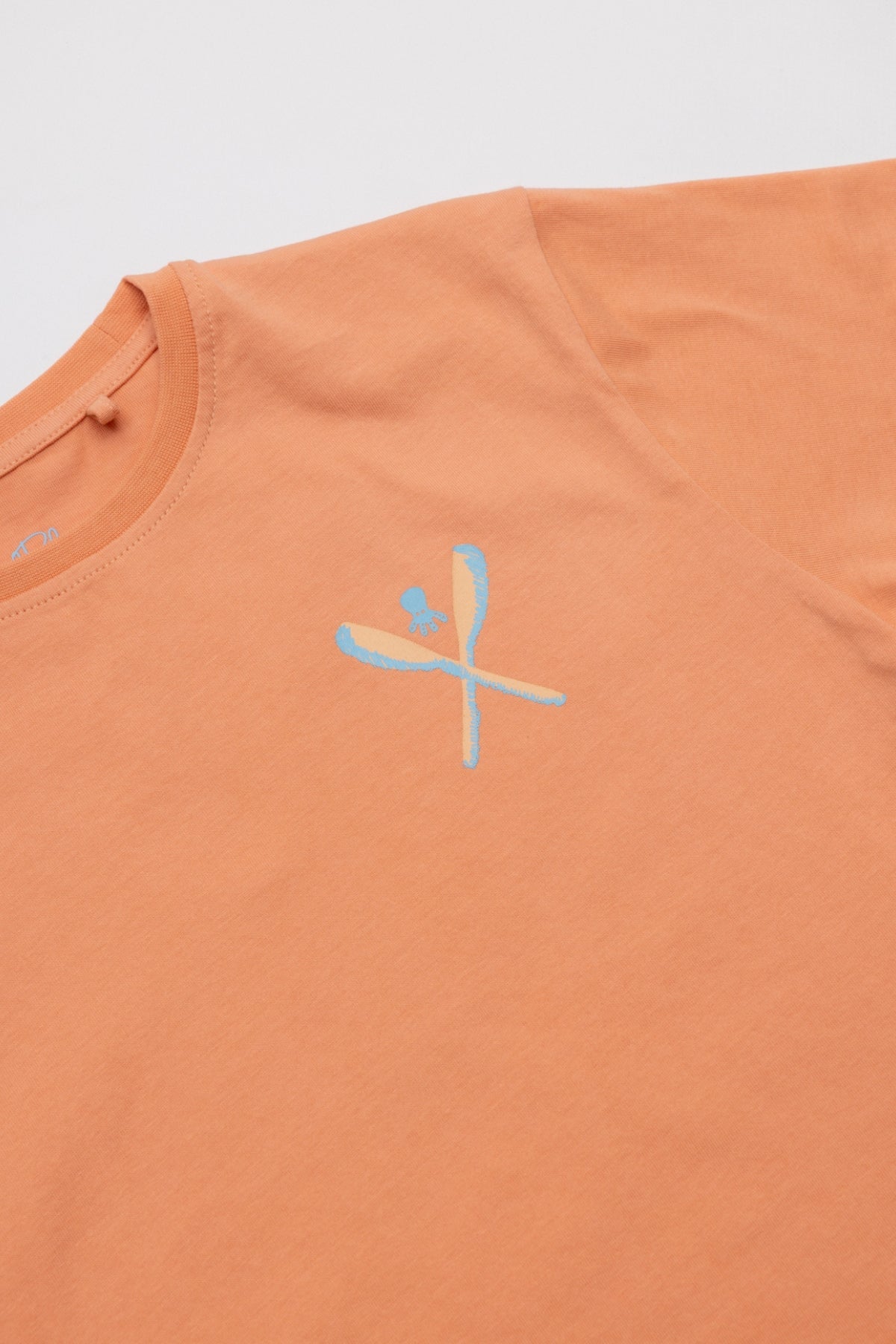 CAMISETA NIÑO PALAS DIBUJADAS MELOCOTÓN