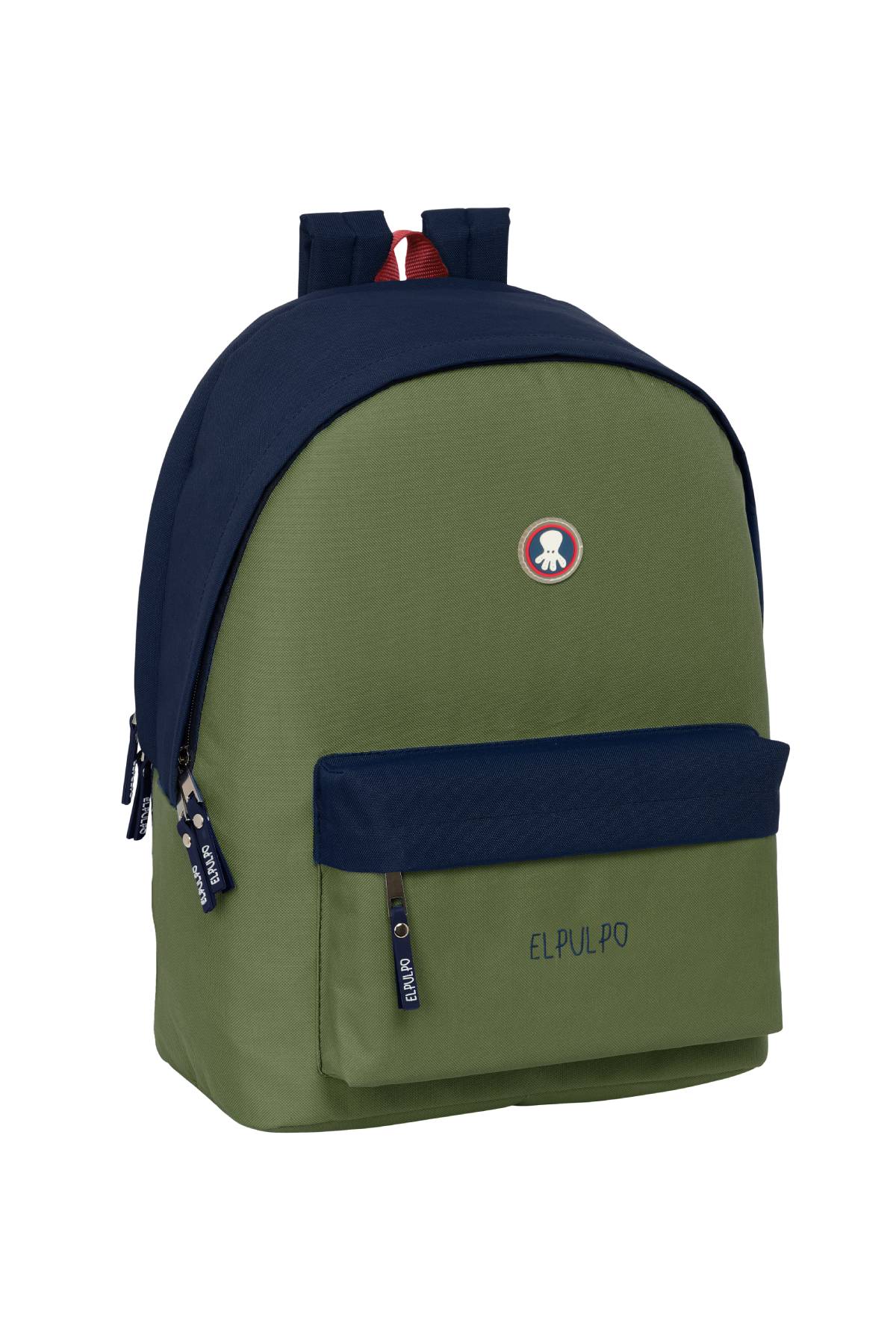 MOCHILA DOBLE PARA PORTATIL 15,6"+USB EL PULPO "VERDE"