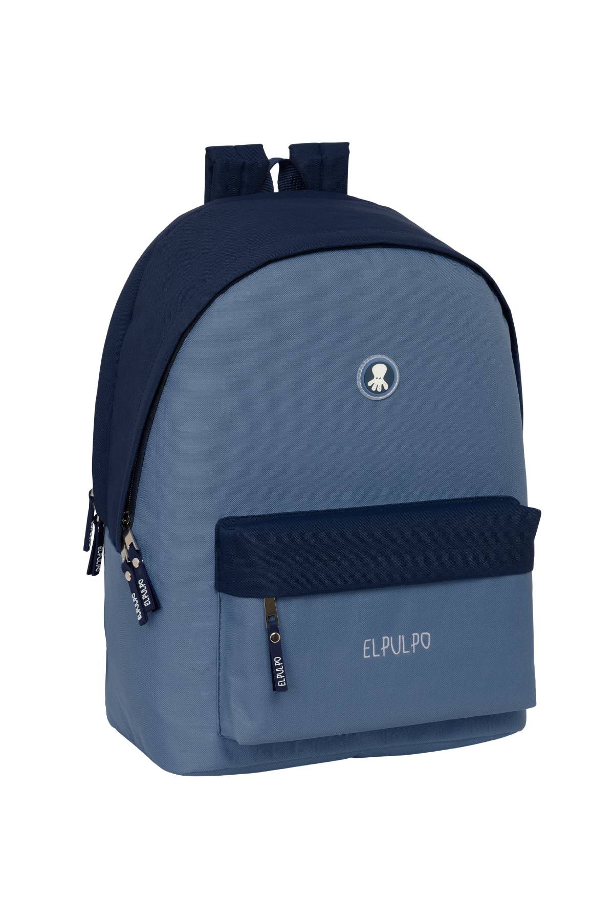 MOCHILA DOBLE PARA PORTATIL 15,6"+USB EL PULPO "AZUL"