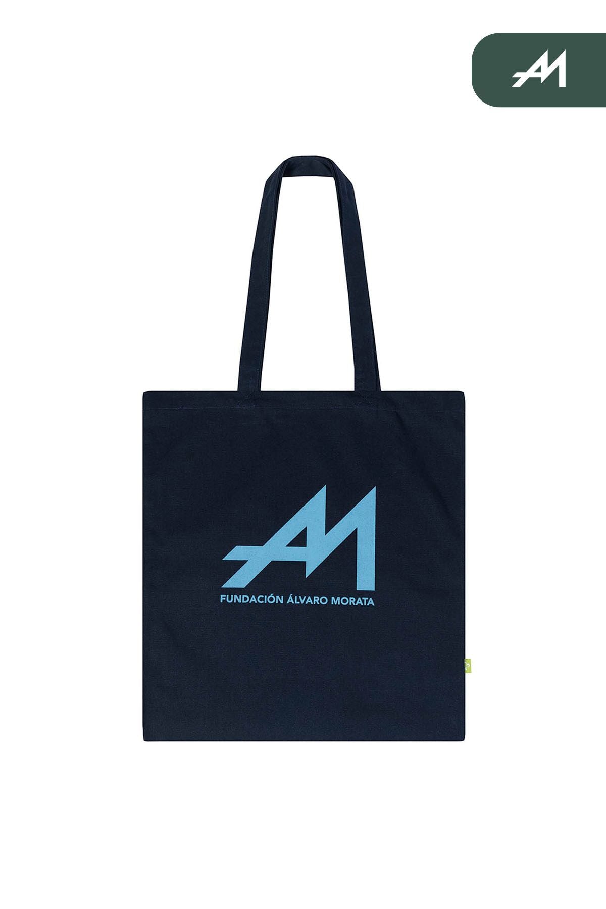 TOTE ESTAMPADA FUNDACIÓN ALVARO MORATA AZUL MARINO