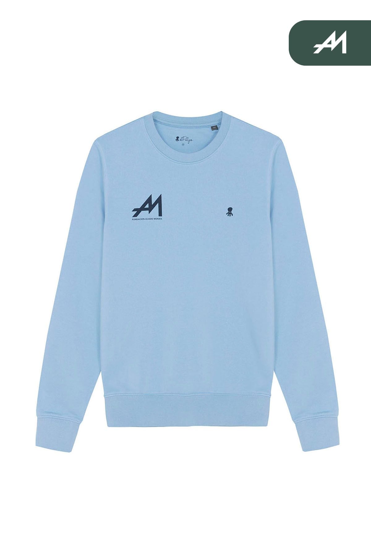 ALVARO MORATA FOUNDATION PRINTED SWEATSHIRT LIGHT BLUE