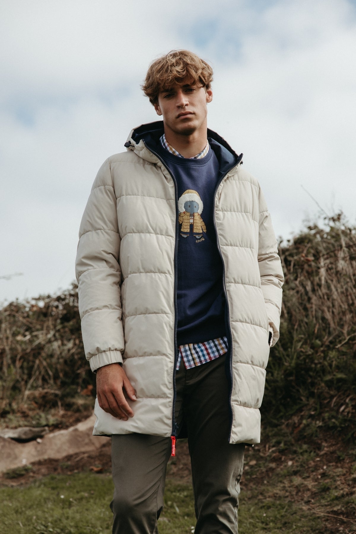 PLUMÍFERO ACOLCHADO ÁRTICO REVERSIBLE AZUL MARINO