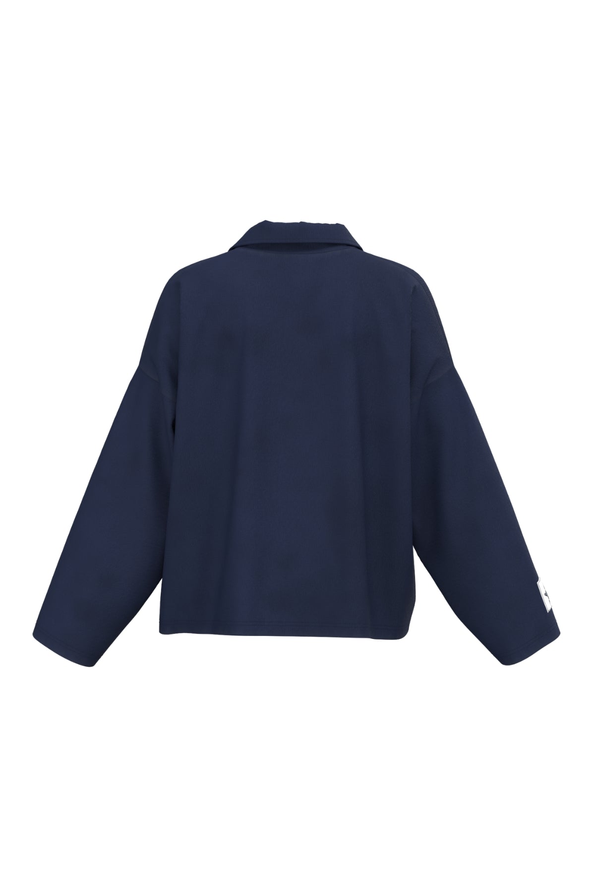 Polo teen manga larga estampado estrellas azul marino