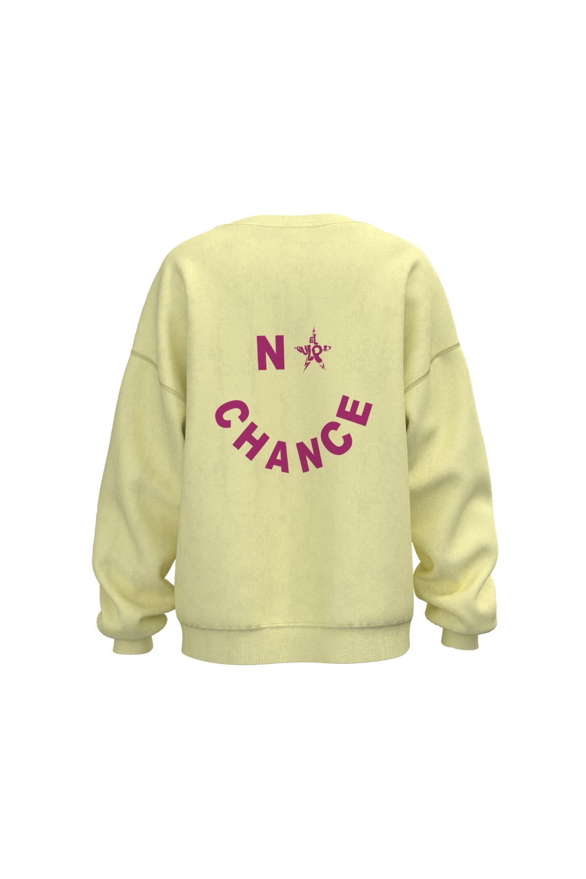 Sudadera teen no chance amarillo claro