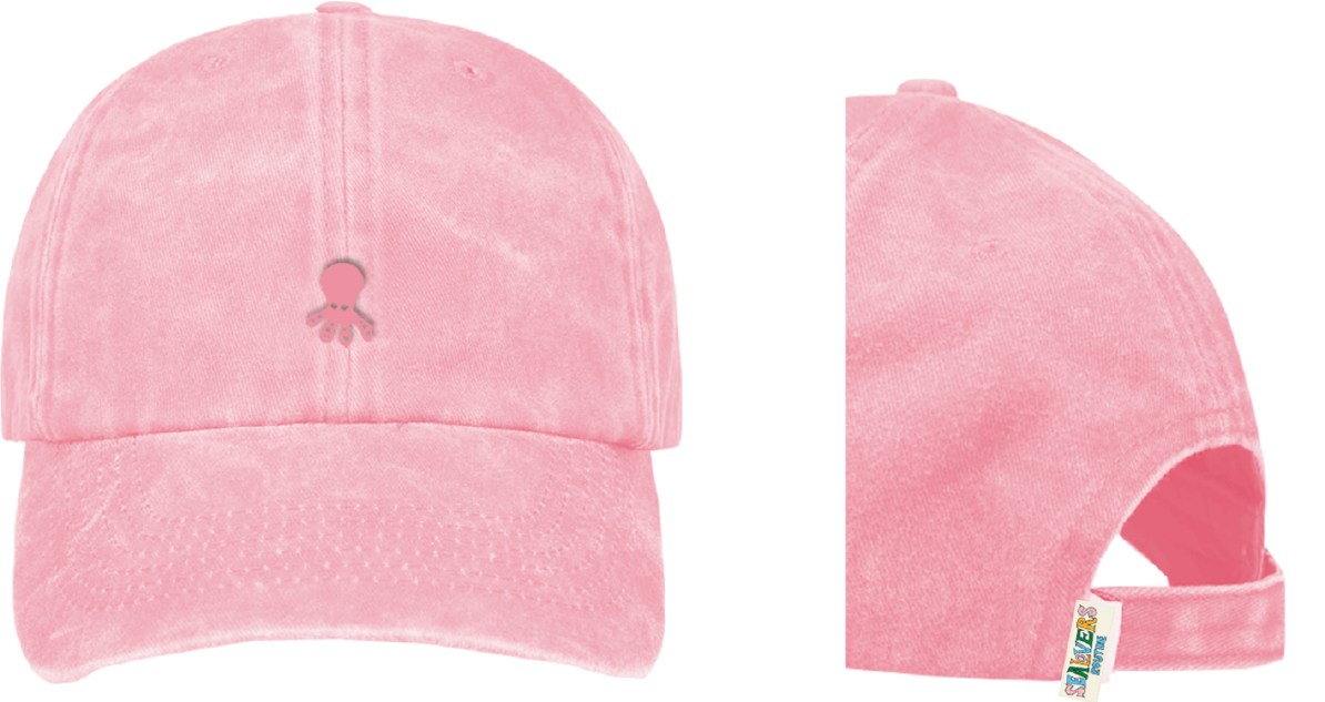 ELPULPO PINK WASHED EFFECT CHILDREN'S CAP