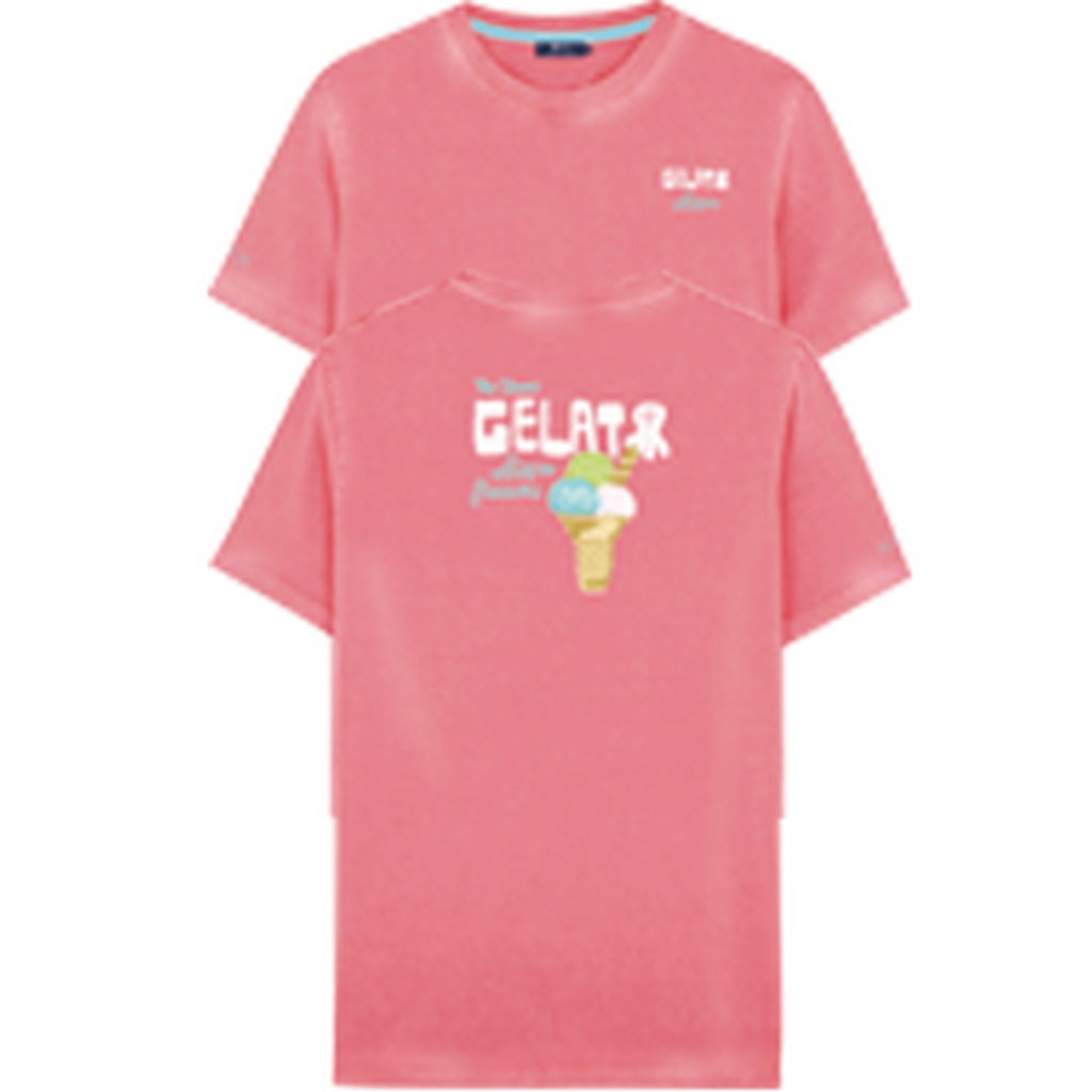 CAMISETA ESTAMPADO ELPULPO GELATO ROSA CHICLE
