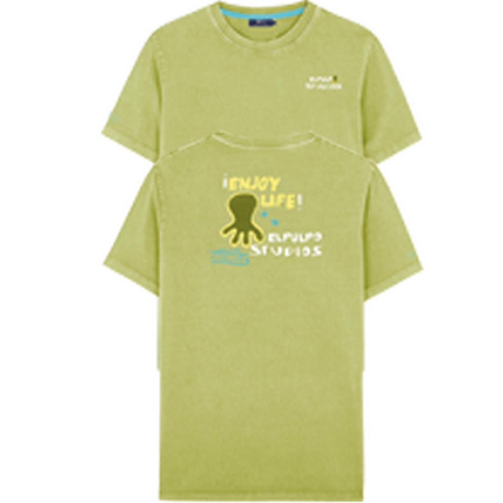 CAMISETA ESTAMPADO ENJOY LIFE VERDE PISTACHO
