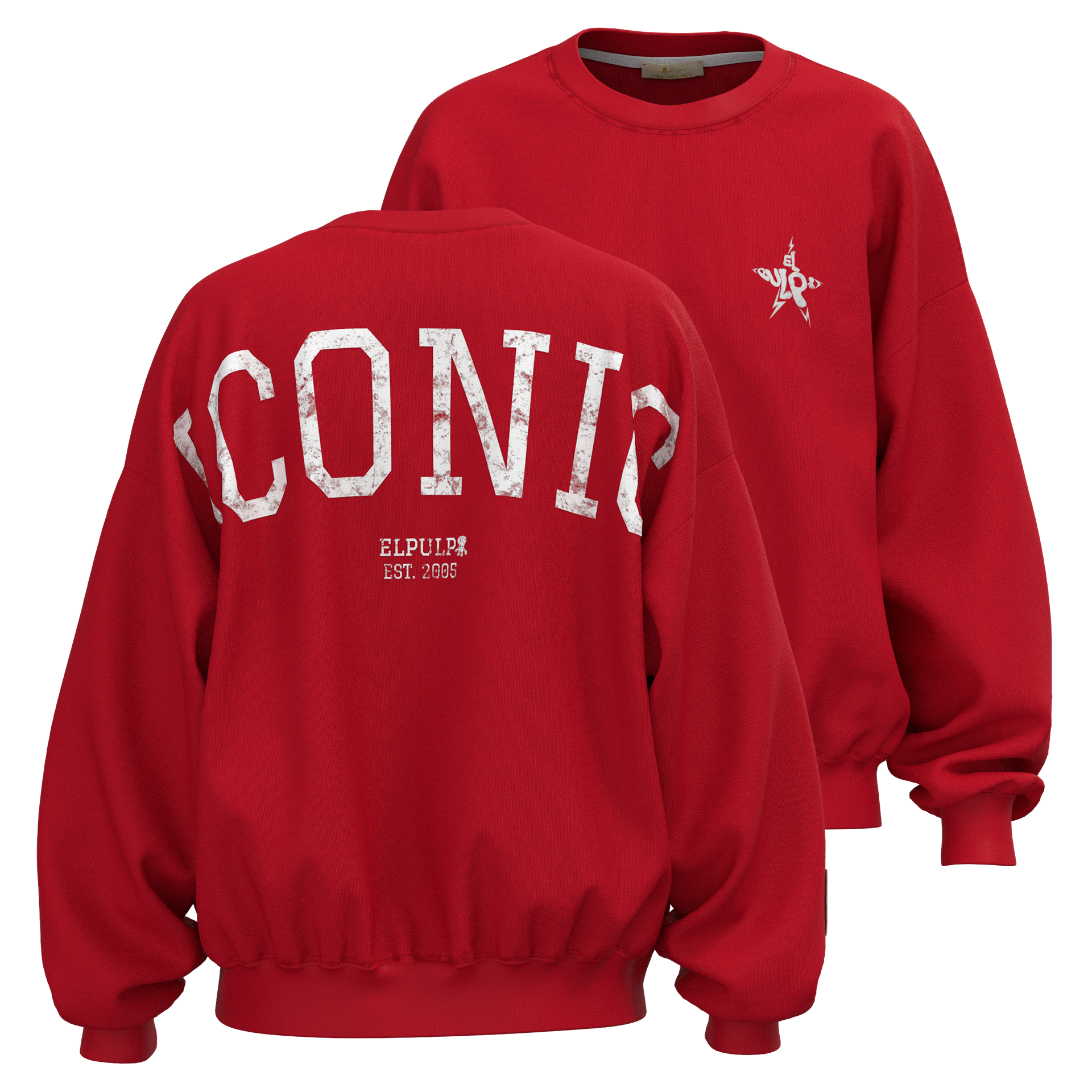 Sudadera teen iconic rojo
