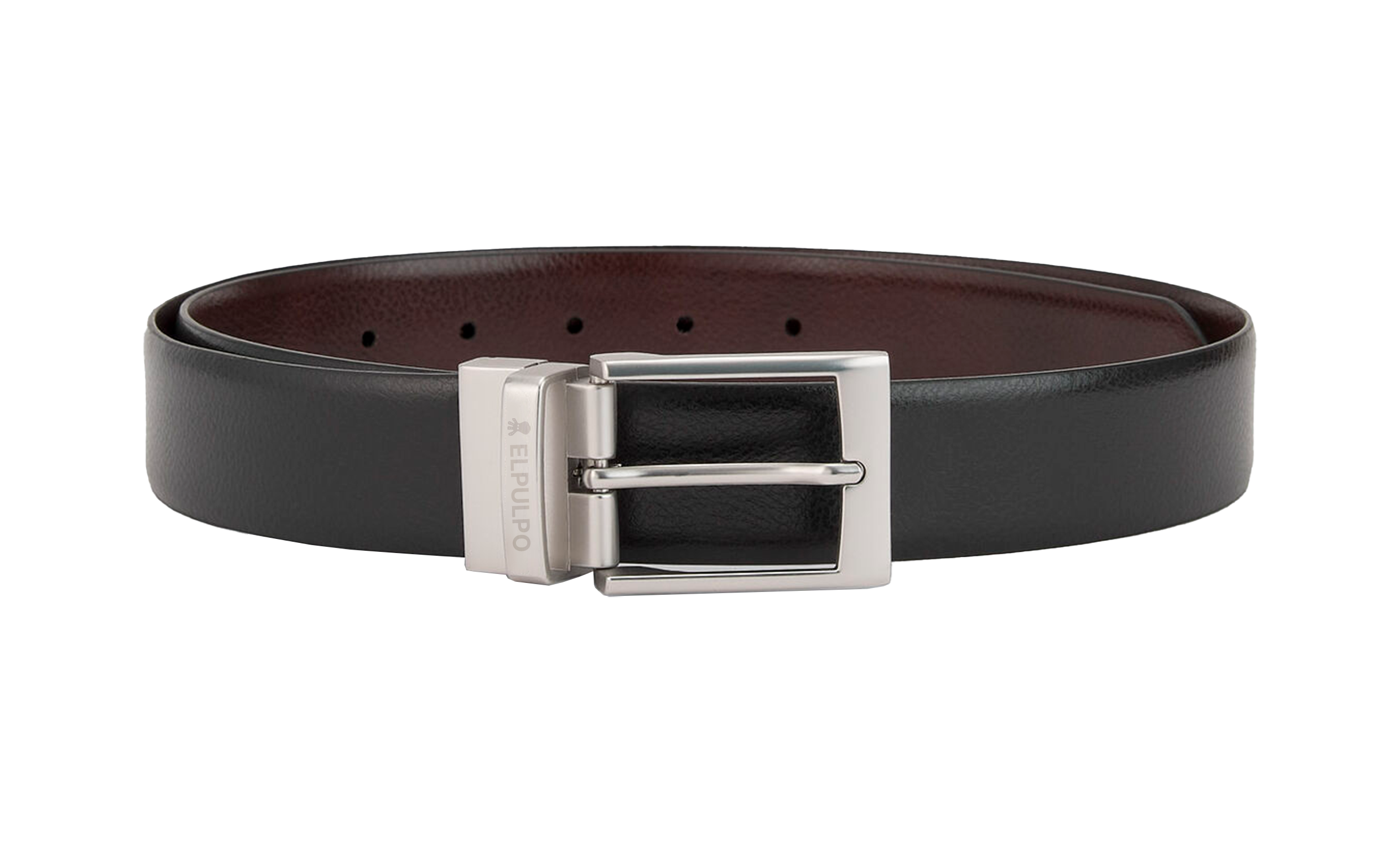 Cinturón tailoring reversible negro multicolor