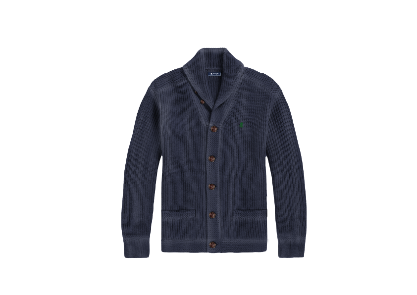 Cárdigan estructura azul marino