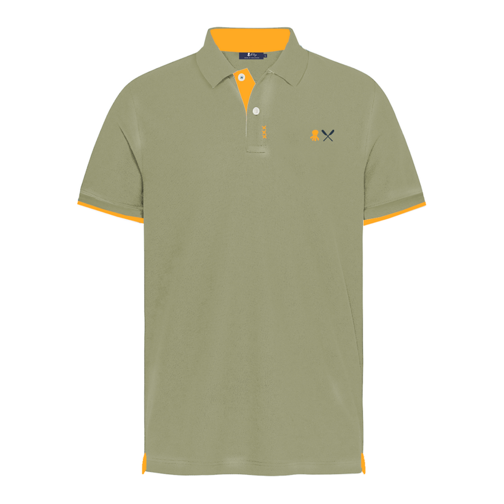 POLO BORDADO ESENCIALES  VERDE SALVIA