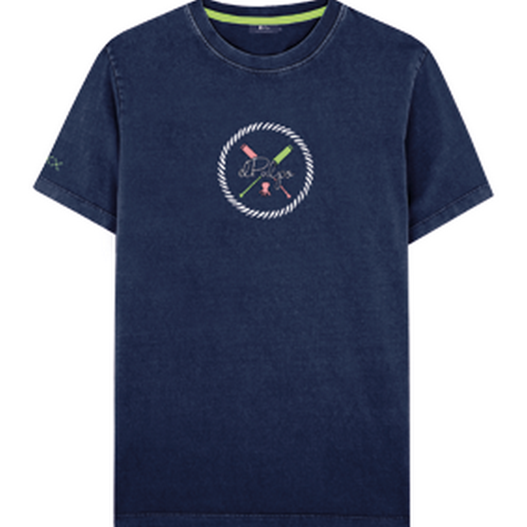 CAMISETA ESTAMPADO REMOS ESSENTIALS AZUL MARINO DELAVÉ