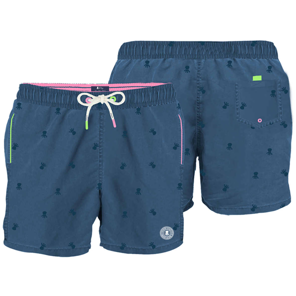 BAÑADOR ALLOVER ELPULPO A TONO  AZUL MARINO DELAVÉ