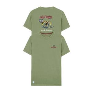 Camiseta elpulpo bakeri verde militar