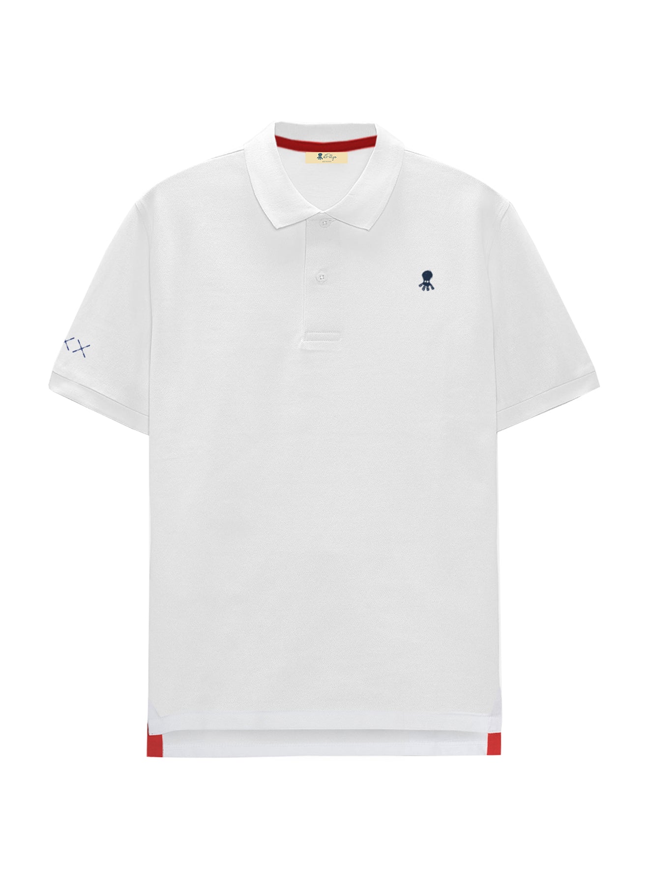 POLO NIÑO BASIC LOGO BLANCO
