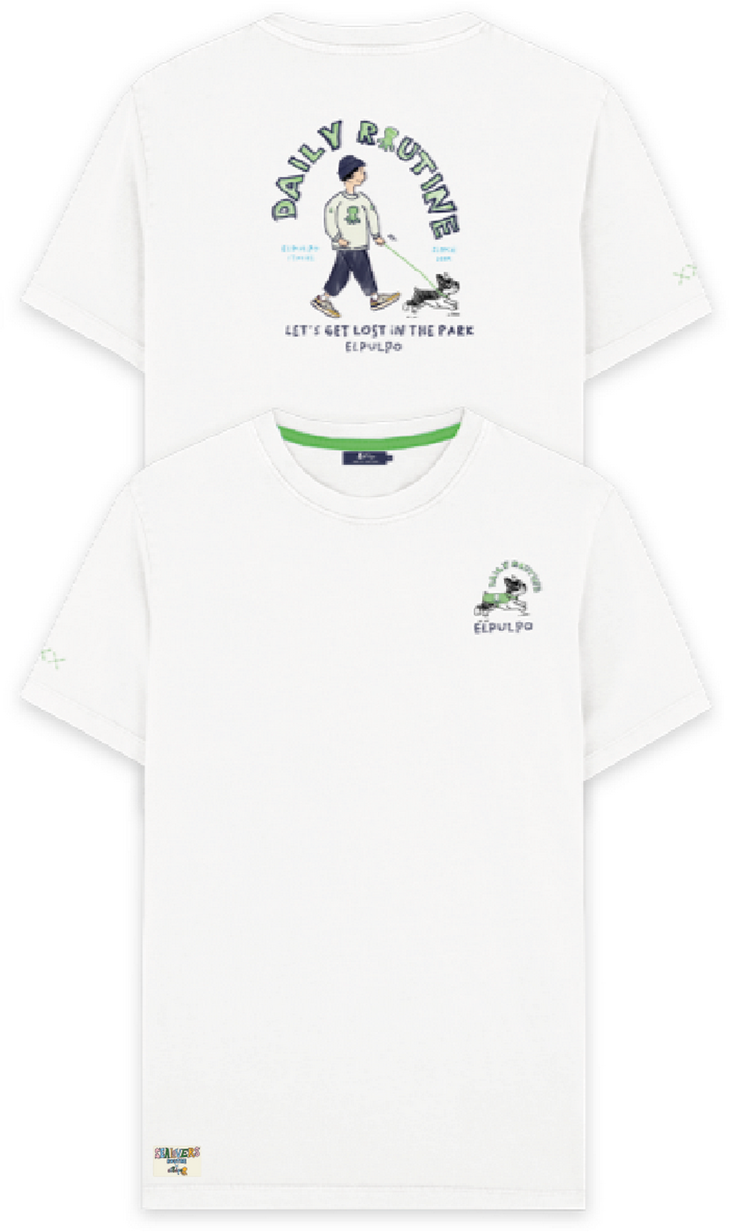 T-SHIRT ESTAMPADA BRANCA PURO ROTINA DIÁRIA