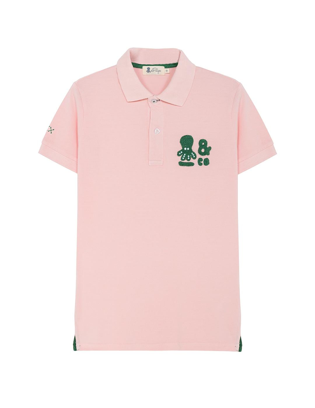 POLO NIÑO POLO PULPO & CO 2.0 ROSA DELAVÉ