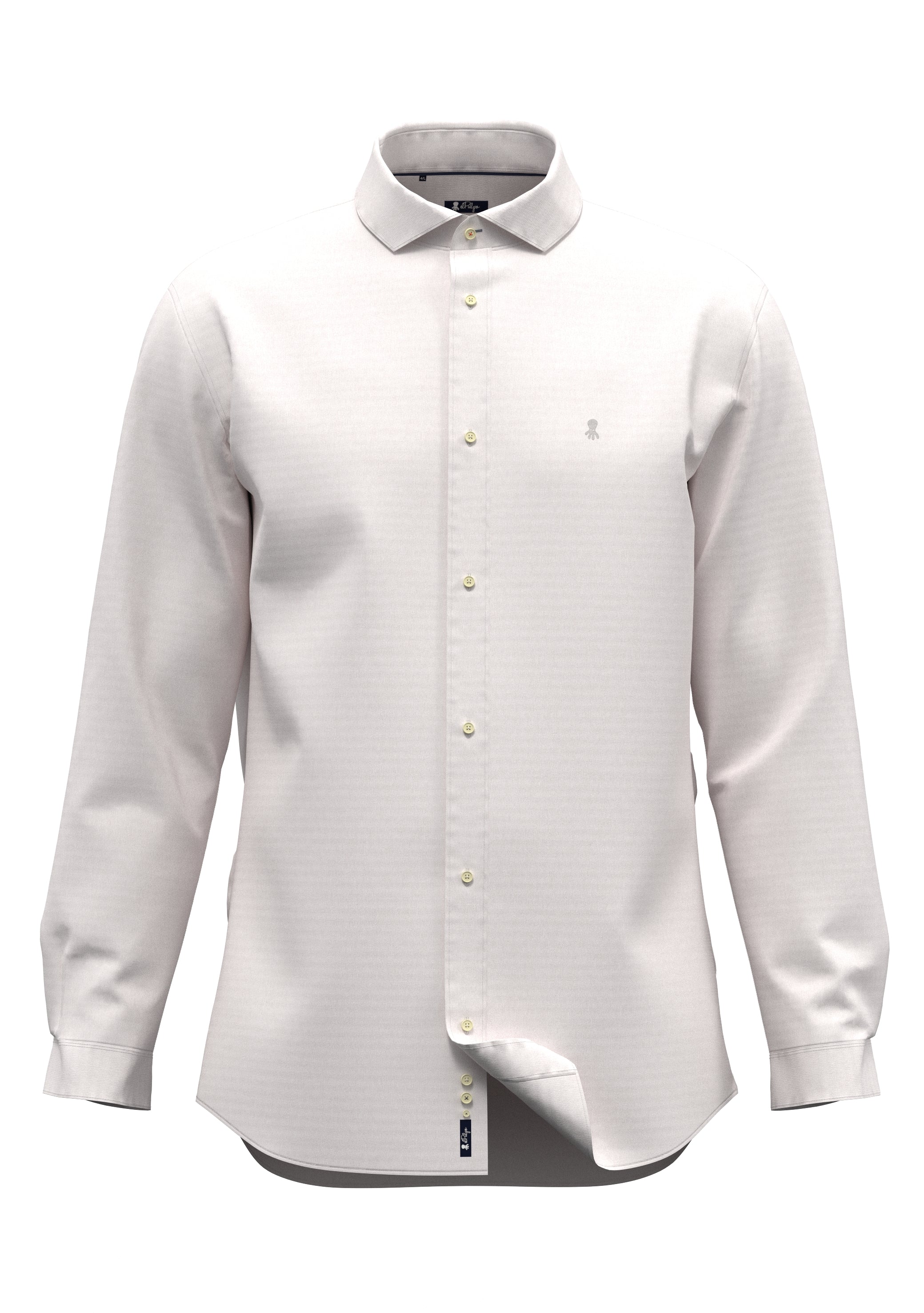 CAMISA LINO BLANCO ROTO