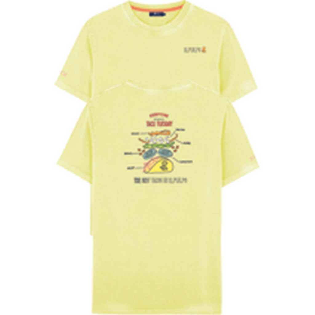CAMISETA ESTAMPADO THE BEST TACOS AMARILLO LIMÓN