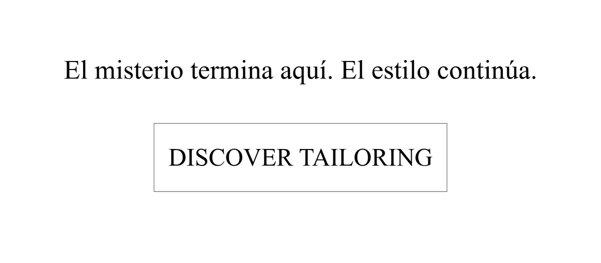 DISCOVER TAILORING