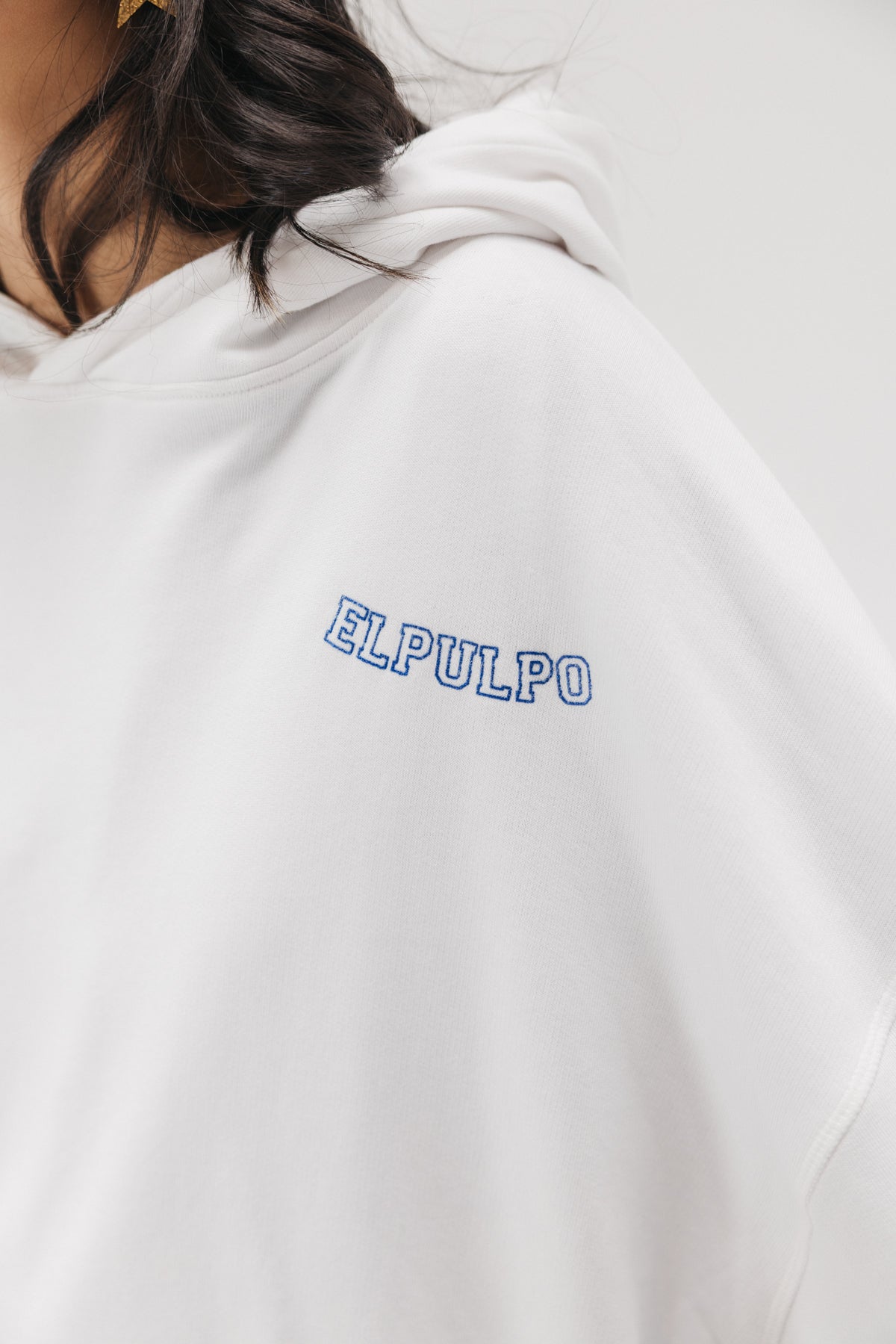 SUDADERA CAPUCHA TEEN ALAS BLANCO PURO