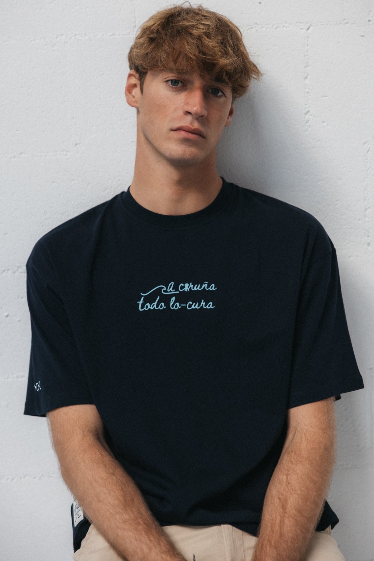 Camiseta A Coruña todo locura azul marino