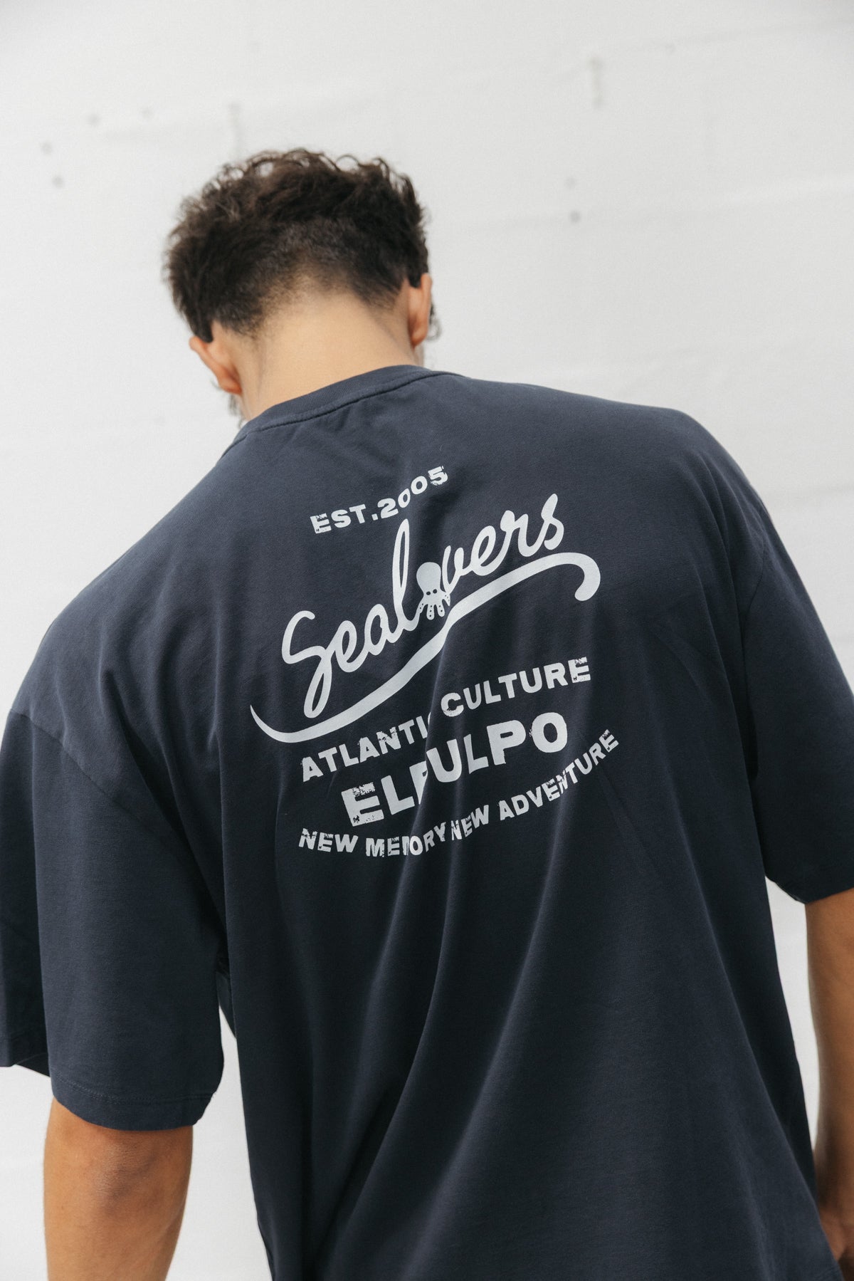 CAMISETA UNISEX ATLANTIC CULTURE AZUL MARINO DELAVÉ