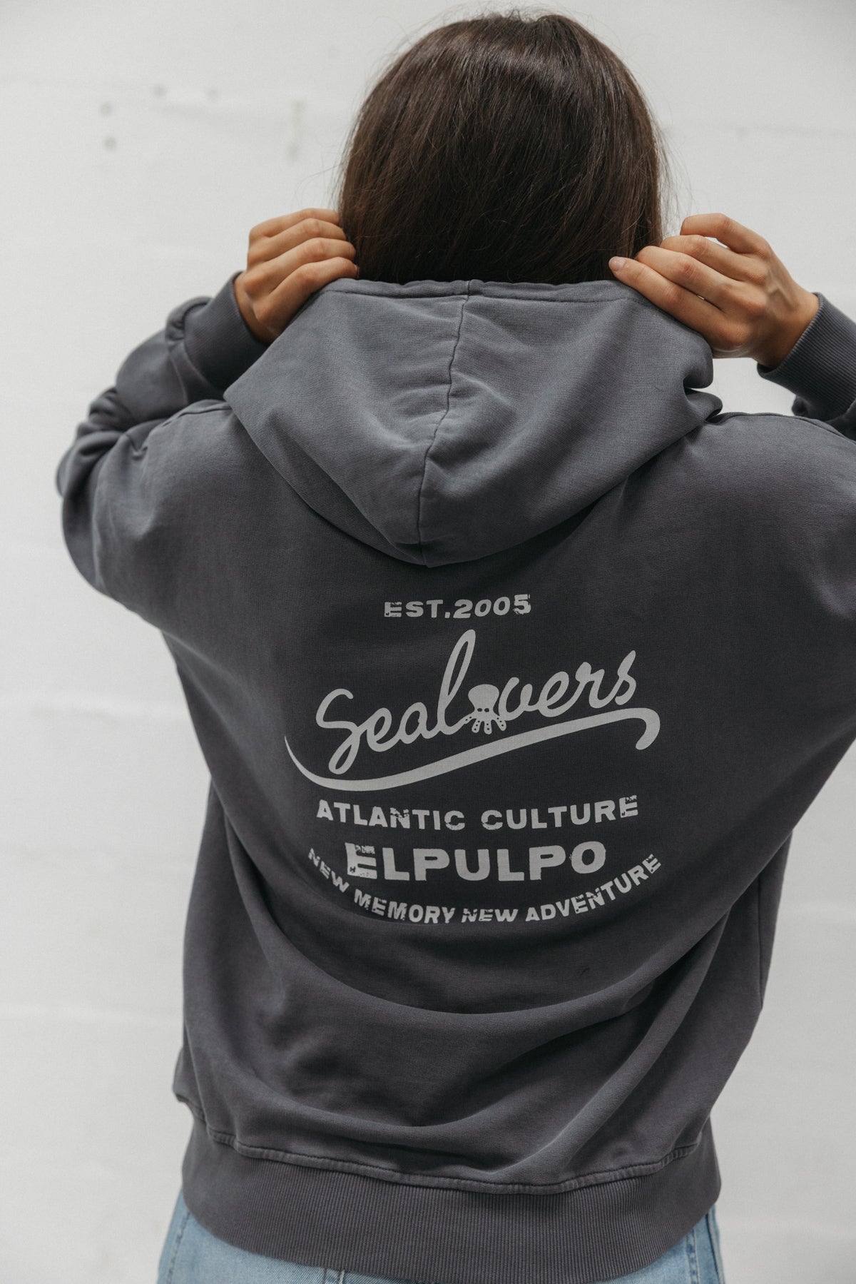 SUDADERA CAPUCHA UNISEX ATLANTIC CULTURE ANTRACITA