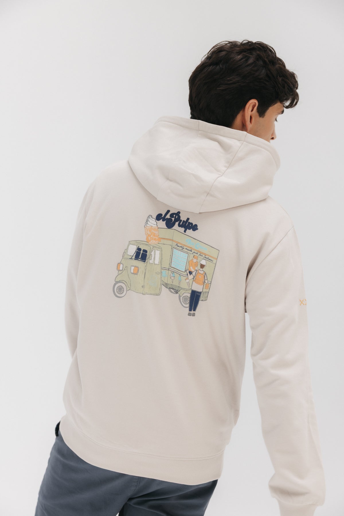 SUDADERA CAPUCHA ICE CREAM VAN ARENA