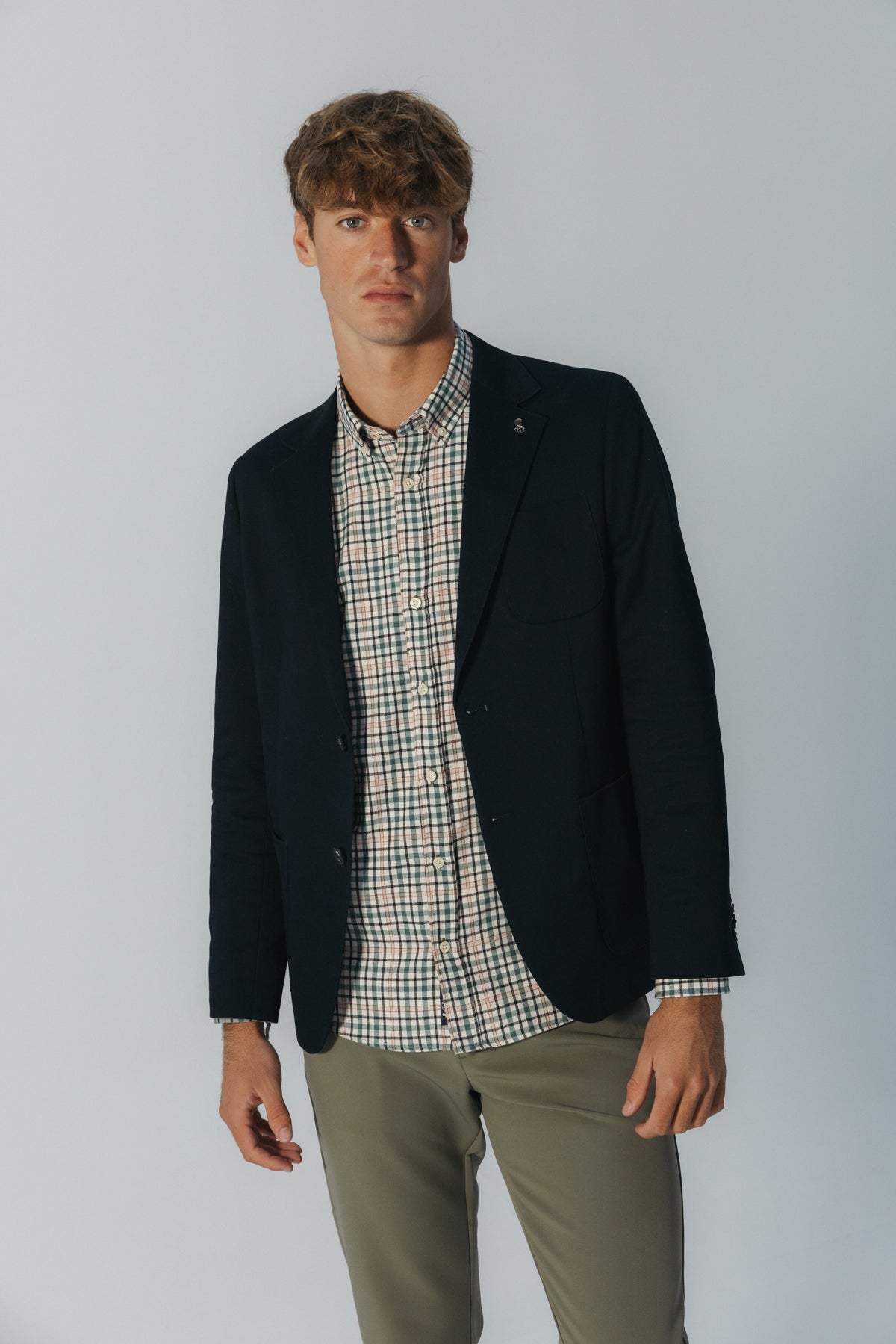 AMERICANA PECHERA DESMONTABLE AZUL MARINO