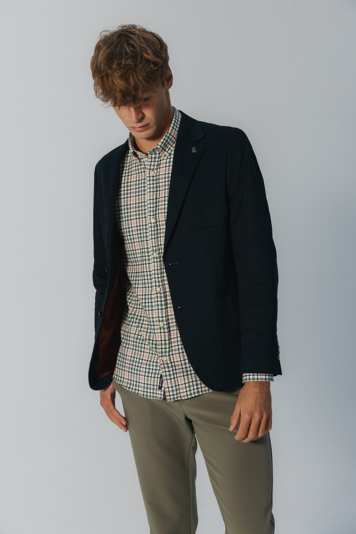 AMERICANA PECHERA DESMONTABLE AZUL MARINO