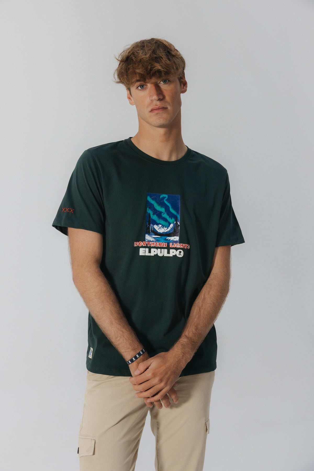 CAMISETA NORTHERN LIGHTS VERDE BOTELLA