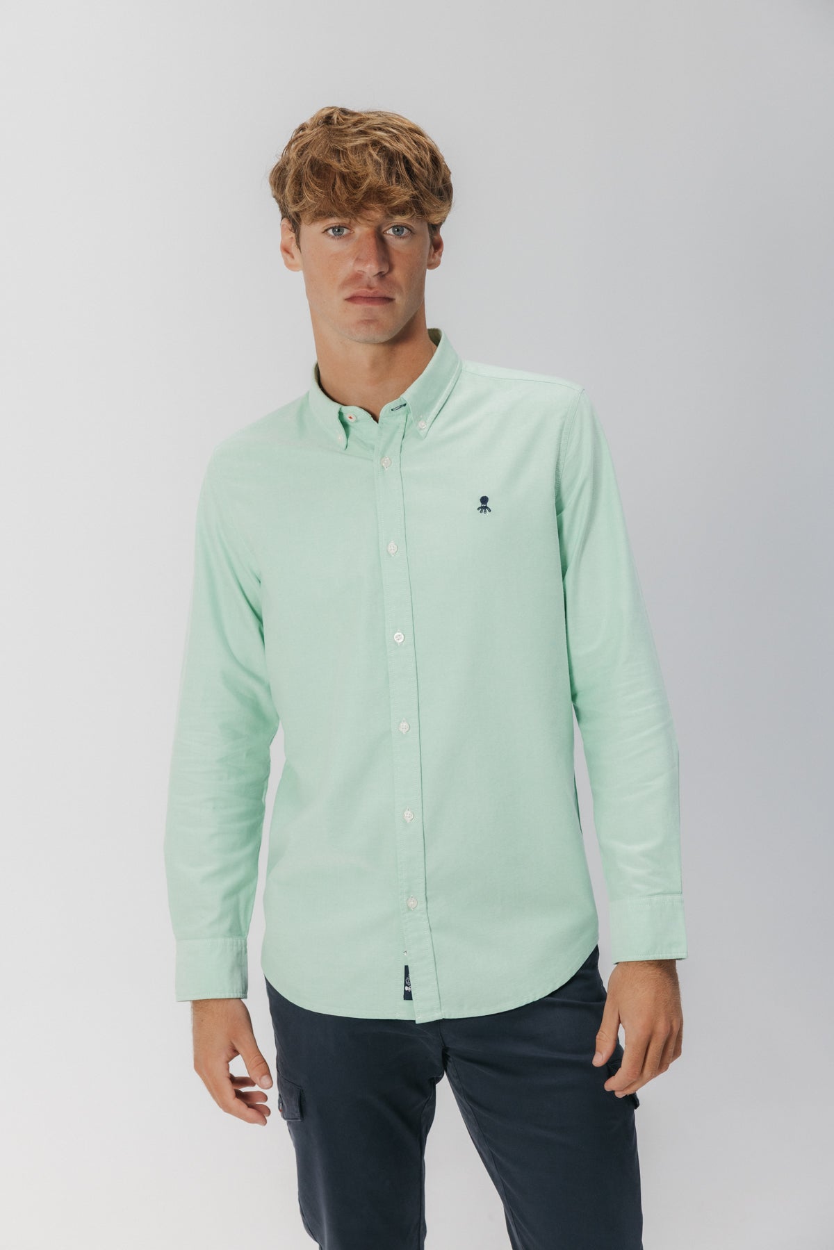 CAMISA CASUAL OXFORD CONTINUIDAD VERDE