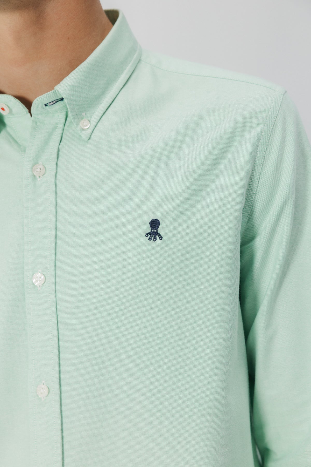 CAMISA CASUAL OXFORD CONTINUIDAD VERDE