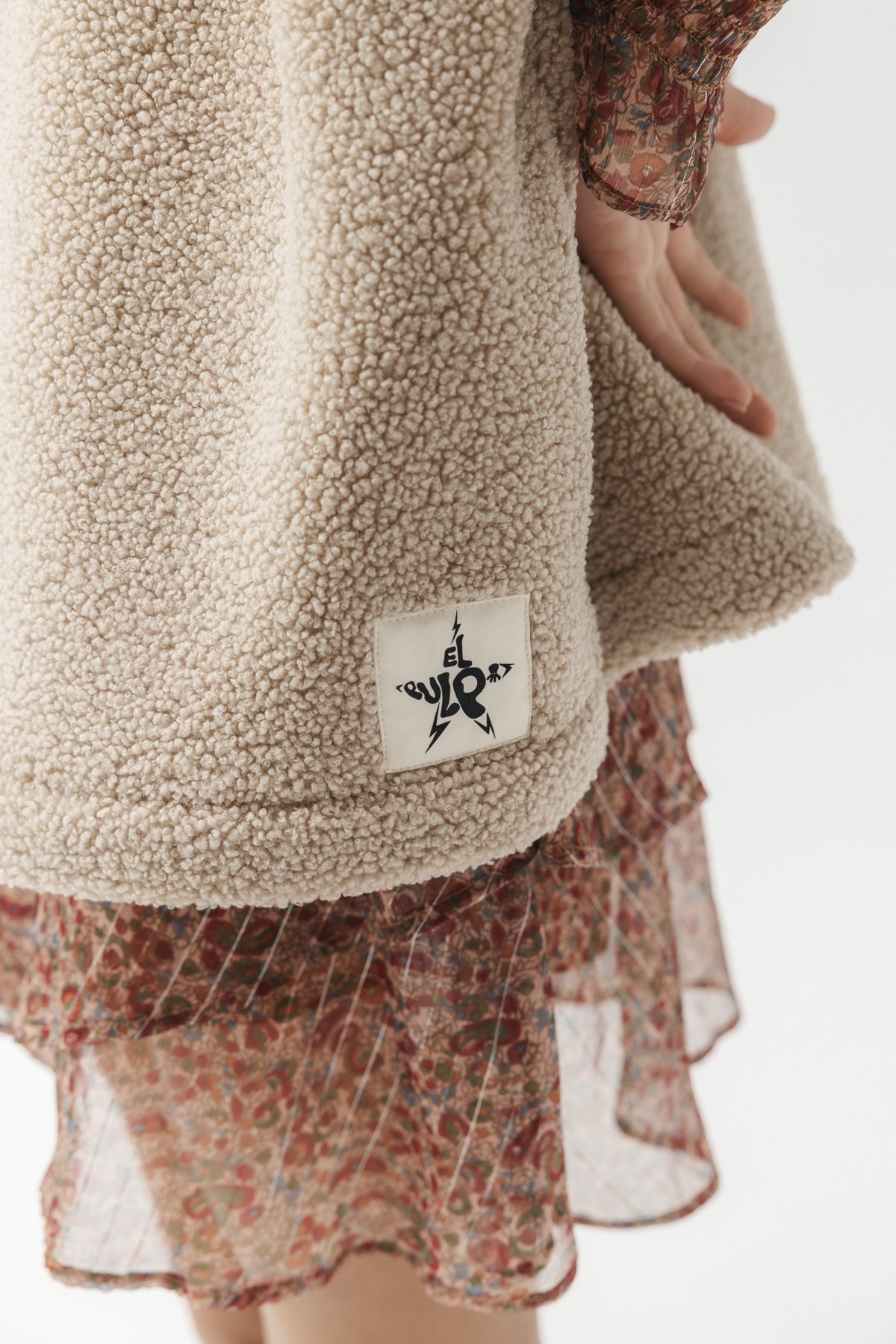 CHALECO TEEN BORREGUILLO BLANCO ROTO