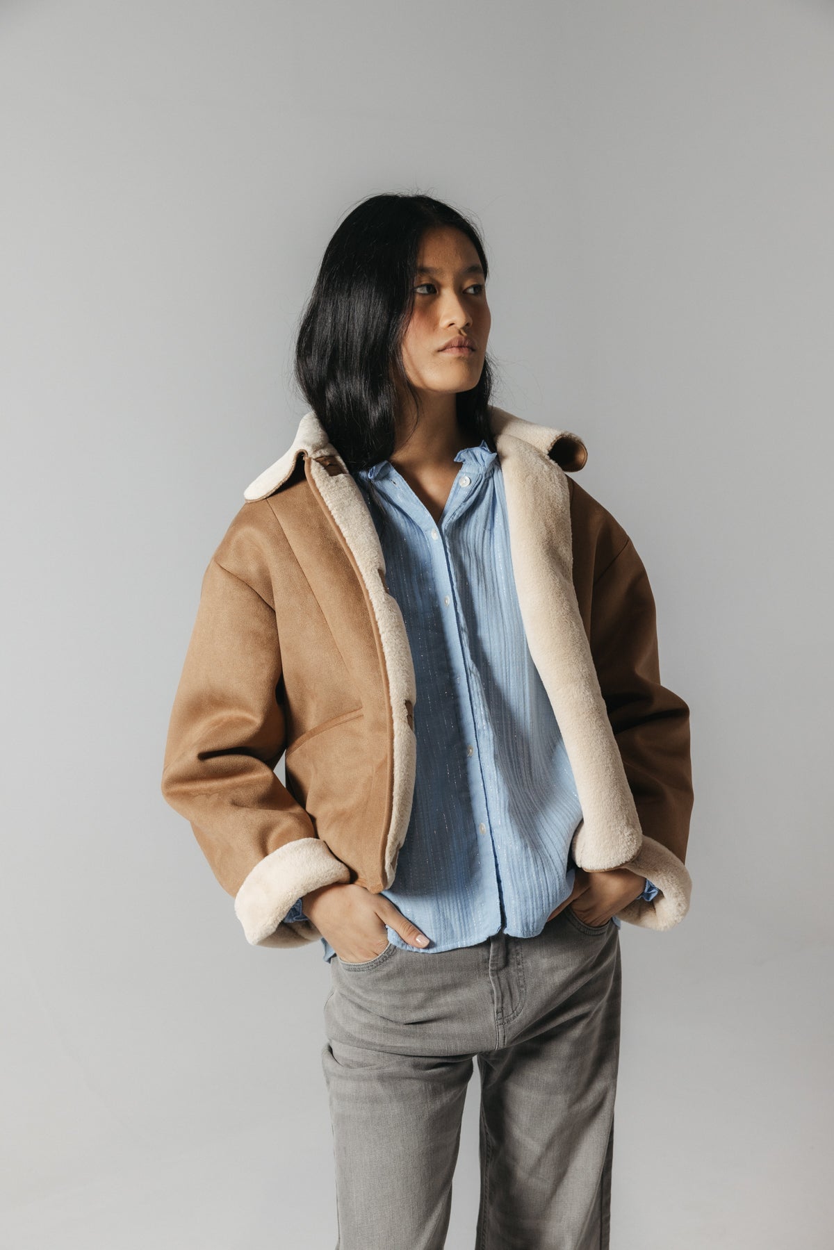 CHAQUETA TEEN DOBLE FAZ CAMEL